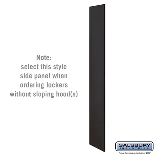Side Panel - for 18 Inch Deep Extra Wide Designer Wood Locker - without ...