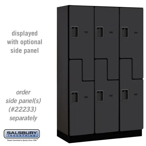 Extra-Wide Designer Wood Locker 6' for Elegant Storage