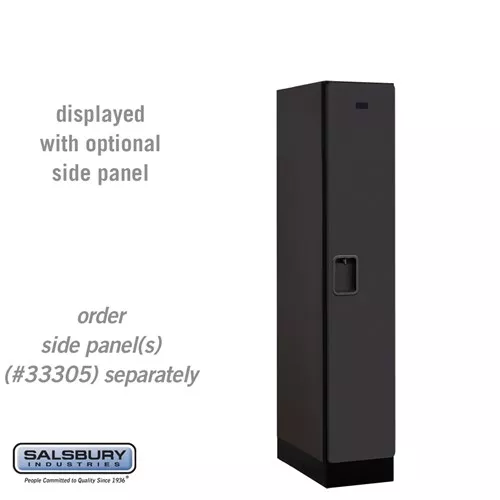 12" Wide Single Tier Designer Wood Locker - 1 Wide - 5 Feet High - 21 Inches Deep