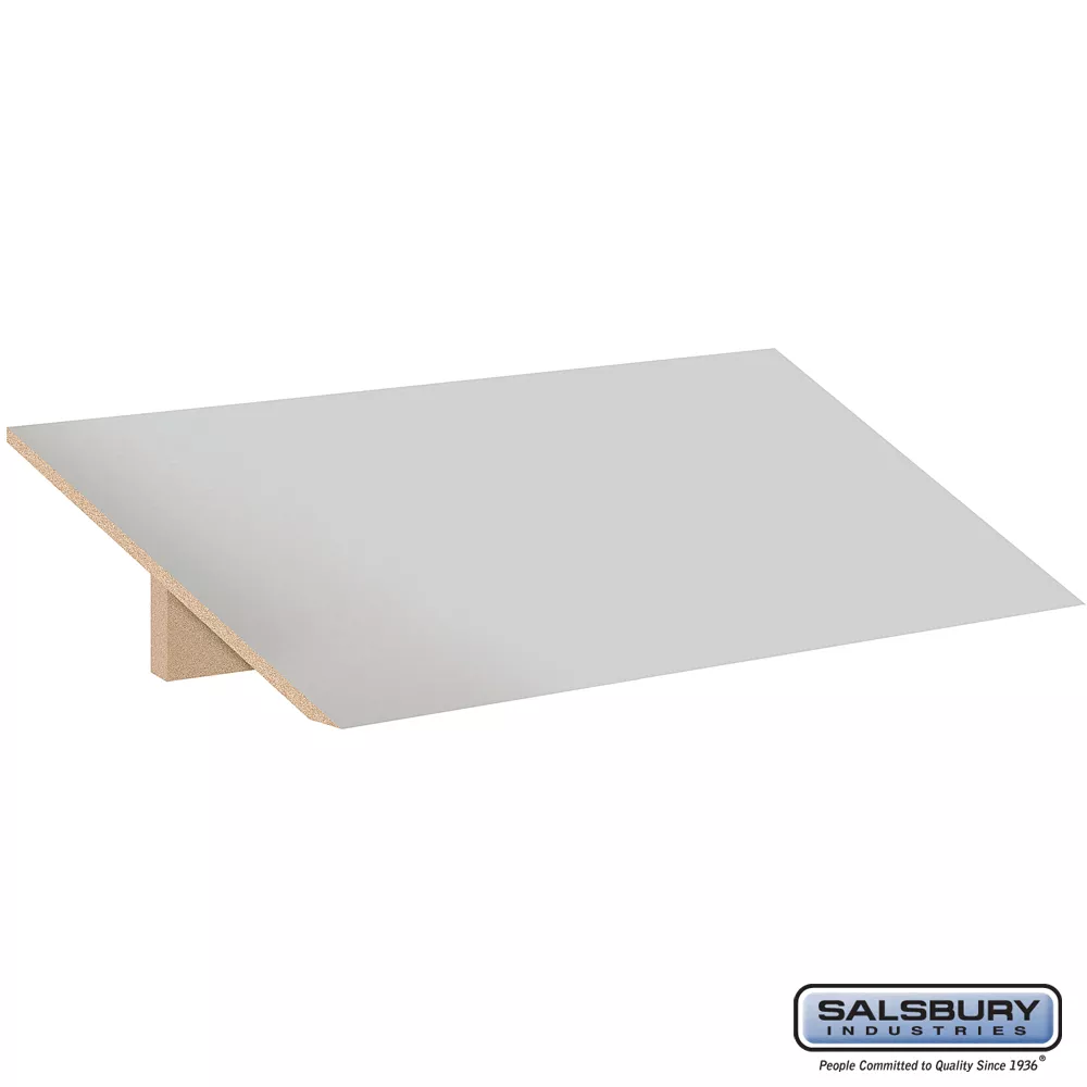 Salsbury Sloping Hood - for 12 Inches Wide - 18 Inch Deep Designer Wood Locker - 3 Wide