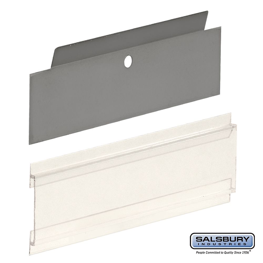 Card Holder - Clear Plastic - for Cell Phone Storage Locker Door