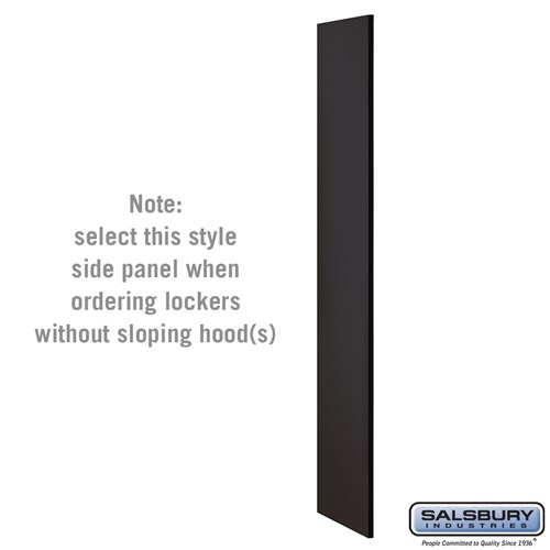 Side Panel - for 18 Inch Deep Extra Wide Designer Wood Locker - without Sloping Hood