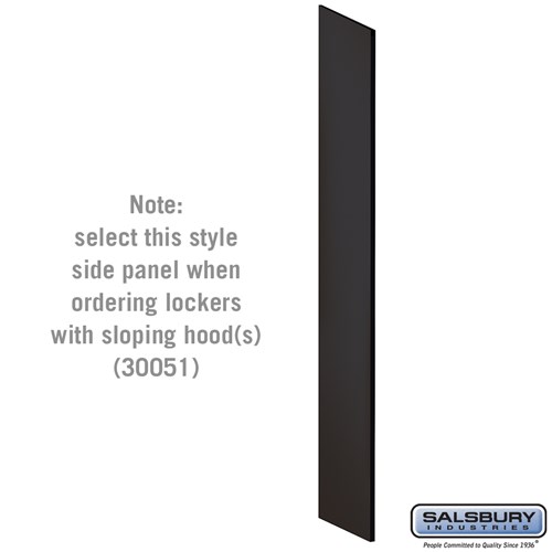 Side Panel - for Open Access Designer Locker and Designer Gear Locker - 18 Inches Deep - with Sloping Hood