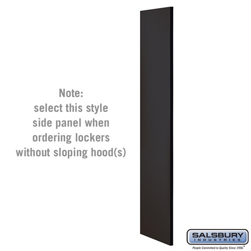 Side Panel - for Open Access Designer Locker and Designer Gear Locker - 24 Inches Deep - without Sloping Hood