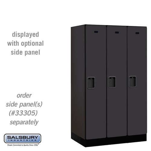 12" Wide Single Tier Designer Wood Locker - 3 Wide - 5 Feet High - 21 Inches Deep