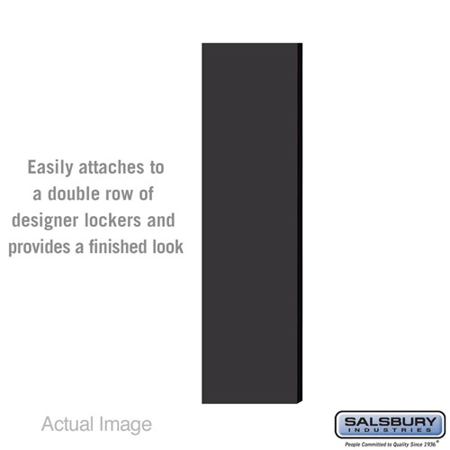Double End Side Panel - for 5 Feet High - 15 Inch Deep Designer Wood Locker - without Sloping Hood