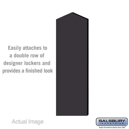 Double End Side Panel - for 5 Feet High - 18 Inch Deep Designer Wood Locker - with Sloping Hood