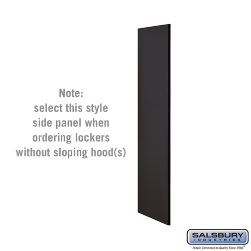 Side Panel - for 5 Feet High - 21 Inch Deep Designer Wood Locker - without Sloping Hood