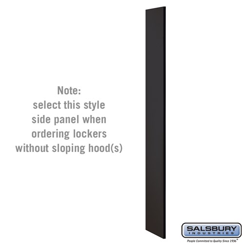 Side Panel - for 6 Feet High - 15 Inch Deep Designer Wood Locker - without Sloping Hood