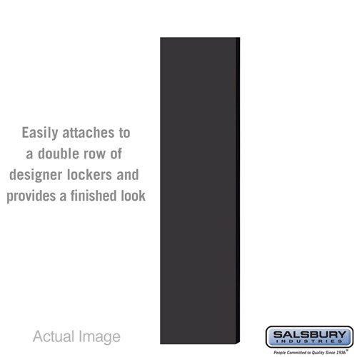Double End Side Panel - for 6 Feet High - 15 Inch Deep Designer Wood Locker - without Sloping Hood