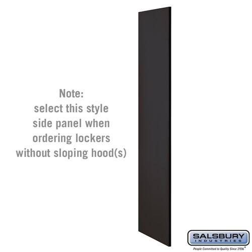 Side Panel - for 21 Inch Deep Designer Wood Locker - without Sloping Hood