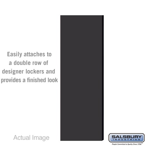 Double End Side Panel - for 6 Feet High - 21 Inch Deep Designer Wood Locker - without Sloping Hood