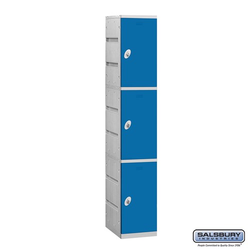 Plastic Locker - Triple Tier - 1 Wide - 73 Inches High - 18 Inches Deep